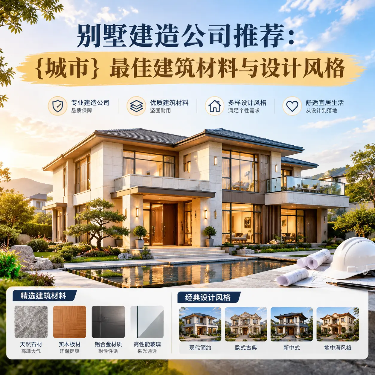 别墅建造公司推荐： 榕江 最佳建筑材料与设计风格