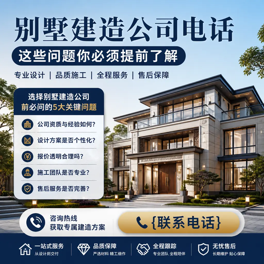 榕江别墅建造公司电话，这些问题你必须提前了解